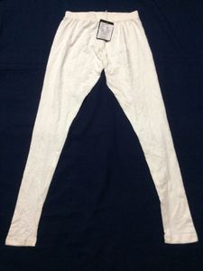 White (Cotton Lycra) Legging