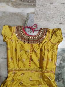 Elegant Yellow Anarkali Suit