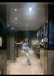 Women Flared High Rise Dark Blue Jeans