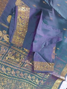 Elegant Blue Silk Saree