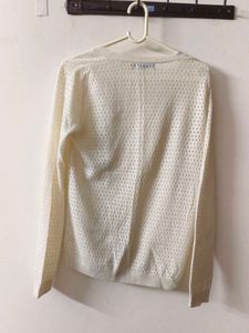 White Knit Cardigan