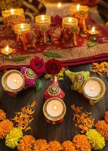 Elephant Tealight Holders Set of 6