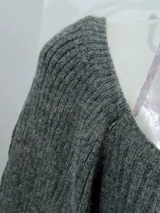 Grey Cropped Sweater