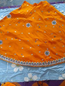 Haldi Ceremony Lehenga Choli And Dupatta