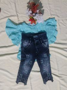 A Set Of Top &amp; Jeans