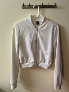 Crop White Jacket