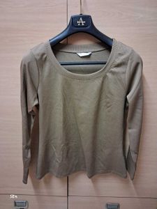 Olive Green Long Sleeve Top