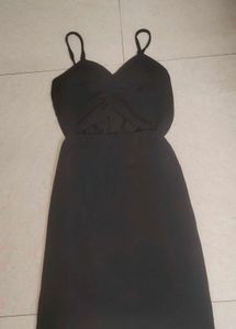 Black Mini Cutout Dress Women