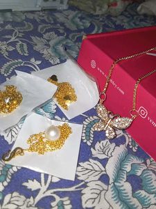 Gold Tone Necklace Bundle