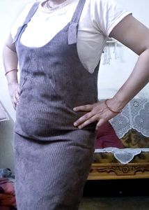 Corduroy Midi Dungree