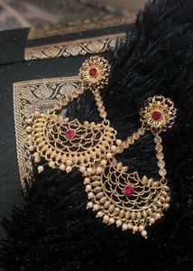 Elegant Gold & Chandbali Earrings Combo