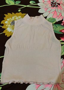 Ribbed Mock Neck Tank