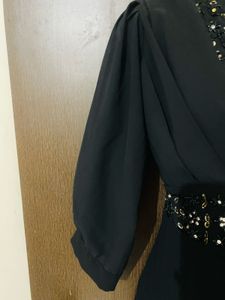 Black Embellished Maxi Dress