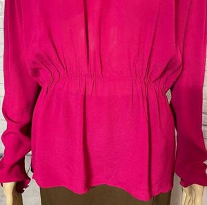 ZARA NWT SEMI-SHEER BLOUSE WITH SHOULDER OPEN BACK