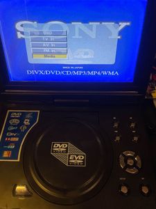Vintage 9.8” Portable EVD/DVD Player with Box