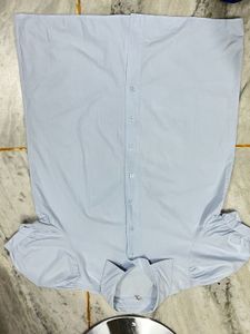 Blue Puff Sleeve Shirt