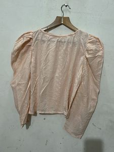 Chikankari Peach Top