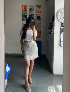 White Cute Top