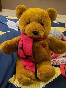 Cute Plush Teddy Bear with Scarf