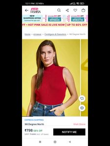 Korean Ribbed Sleeveless Turtleneck Top
