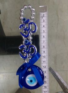 Om &amp; Evil Eye Protection Hanging Charm