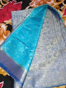 Blue Banarasi Saree