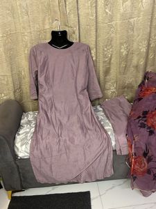 Lavender Floral Pant Kameez