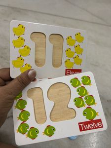 Wooden 11-17 Numbers