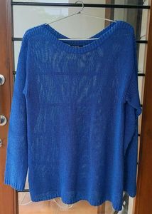 Cobalt Blue Sweater Top