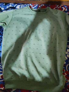Green Colour Full Sleeve T Shirt
