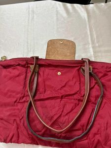 Longchamp Red Tote Bag
