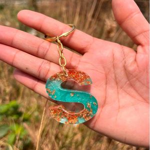 Resin Initial Keychain - Letter S