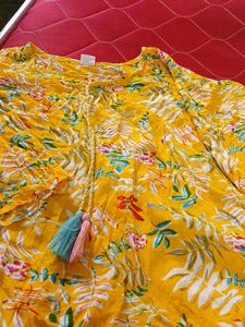 Floral Tassel Top