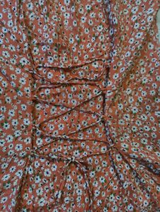 Floral Print A-line Dress
