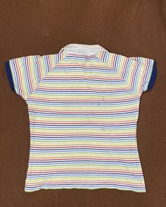 Striped Polo Top
