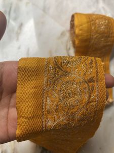 Gold Jari Border Lace