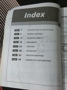 law of torts theory book year 2022-23 ke liye