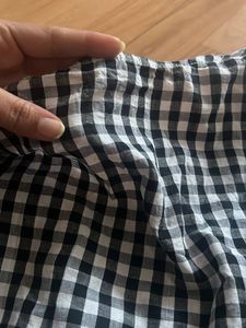 Cute Peplum Gingham Style Top