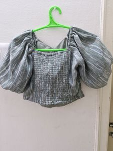 Sea Green Crop Top