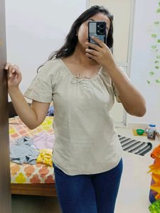 Beige Top