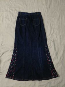 Dark Blue, Denim Skirt