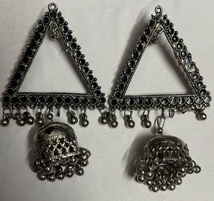 Triangle Jhumka Earrings