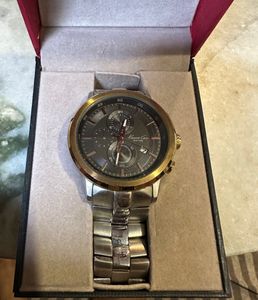 Kenneth Cole NY KC9258 Multifunction Chunky Stainl