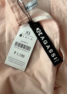 Agassi &amp; Sanai Korean Pink Pleated Wrap Mini Skirt