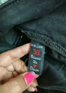 Womens Black Jeans -30 Size