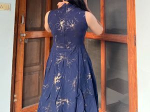 Navy blue elegant dress