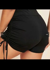 black shorts