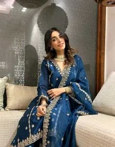 Elegant Blue Kurta Set