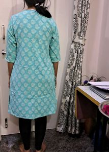 Blue Short Kurta