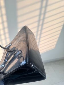 Black Patent Leather Handbag